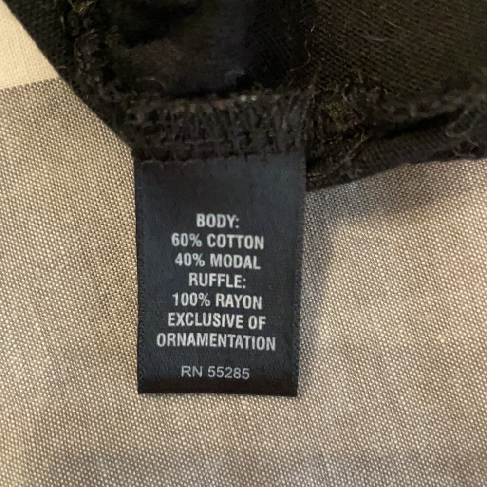 Express Black Ruffle Tank - Picture 4 of 4